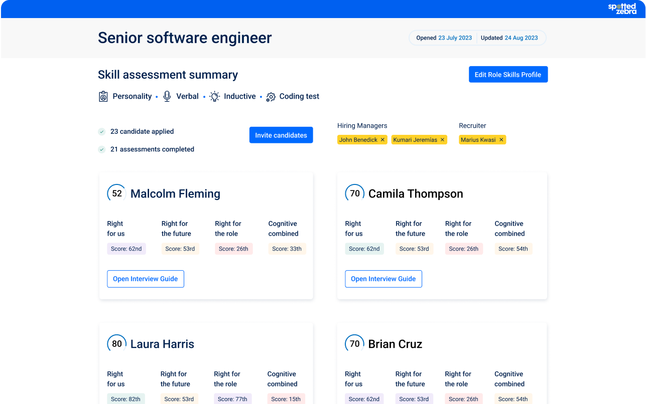 screenshot of Spotted Zebra